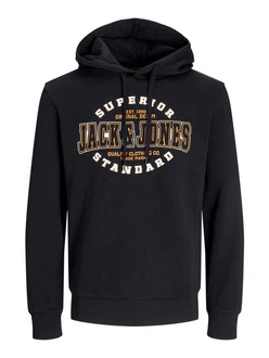 Jack & Jones PlusSize Hoodie Sweat Hood JJELOGO Schwarz/Dunkelblau/Blau/Hellblau