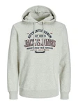 Jack & Jones PlusSize Hoodie Sweat Hood JJELOGO Khaki/Neonfarben/Grau/Braun/Hellgrau