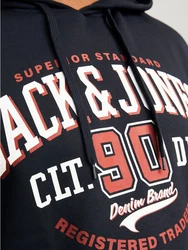 Jack & Jones PlusSize Hoodie Sweat Hood JJELOGO marine/rostrot/wei