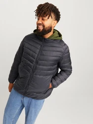 Jack & Jones Steppjacke JJESprint Schwarz/Grün/Dunkelgrau/Rot