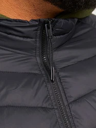 Jack & Jones Steppjacke JJESprint Schwarz/Grün/Dunkelgrau/Rot
