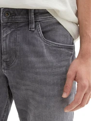 TOM TAILOR Denim Straight-Jeans AEDAN im 5-Pocket-Stil Grau/Hellgrau/Weiß