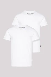 CAMP DAVID V-Shirt (2-tlg) im 2-er Pack Weiß/Creme