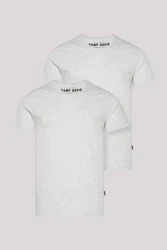 CAMP DAVID V-Shirt (2-tlg) im 2-er Pack Grau/Hellgrau
