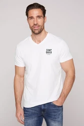 CAMP DAVID T-Shirt Grau/Weiß/Dunkelblau/Gelb