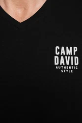 CAMP DAVID T-Shirt Schwarz/Grün/Lila/Dunkelblau