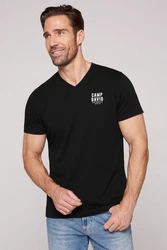 CAMP DAVID T-Shirt Schwarz/Grün/Lila/Dunkelblau