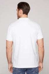 CAMP DAVID Poloshirt 'SO:UL' Weiß/Grau/Dunkelblau