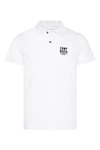 CAMP DAVID Poloshirt 'SO:UL' Weiß/Grau/Dunkelblau