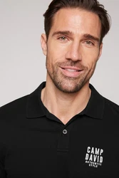 CAMP DAVID Poloshirt 'SO:UL' Schwarz/Grün/Grau