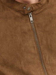 Jack & Jones Bikerjacke JJEROCKY CLEAN JACKET NOOS PLS braun