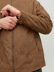 Jack & Jones Bikerjacke JJEROCKY CLEAN JACKET NOOS PLS braun