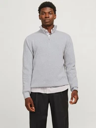 Troyer JPRBLAMILANO STITCH KNIT HALF ZIP SN