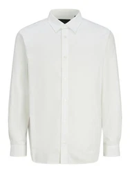 Jack & Jones Langarmhemd JPRBLABUSHWICK STANLEY Weiß/Creme