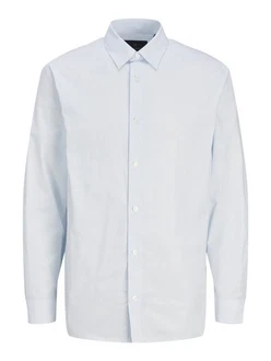 Jack & Jones Langarmhemd JPRBLABUSHWICK STANLEY Hellblau/Blau