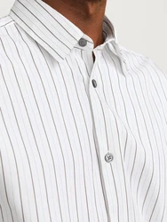 Jack & Jones Langarmhemd JPRBLABUSHWICK STANLEY Weiß/Creme