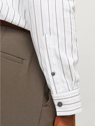 Jack & Jones Langarmhemd JPRBLABUSHWICK STANLEY Weiß/Creme
