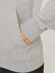 Jack & Jones Kapuzensweatshirt JCOOUTDOOR LOGO SWEAT HOOD SN Hellblau/Grau