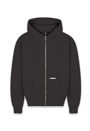 Sweatjacke Herren Super Heavy Blank Zip-Hoodie