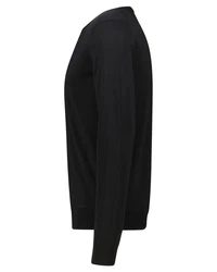 HUGO Strickpullover SAN CEDRIC-M1 Slim Fit Schwarz