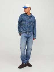 Jack & Jones Regular-fit Jeans JJMike Blau/Hellblau
