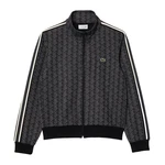 Lacoste Sweatjacke Monogram Sweatjacket Dunkelgrau/Schwarz/Grau
