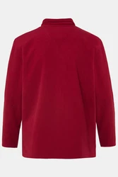 JP1880 Fleecejacke Outdoor Stehkragen Dunkelrot/Rot