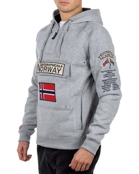 Geographical Norway Kapuzenpullover Herren Hoodie bagymclass grau