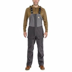 Carhartt Latzhose Relaxed Fit Dunkelgrau/Grau