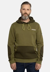 FORSBERG Sweatshirt Hoodie Dunkelgrün/Khaki