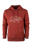 FORSBERG Sweatshirt Hoodie Pettarson Dunkelrot/Rot