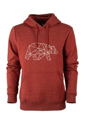 FORSBERG Sweatshirt Hoodie Pettarson Dunkelrot/Rot