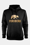FORSBERG Sweatshirt Hoodie Schwarz/Gelb/Hellblau/Gold/Rot