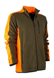 FORSBERG Fleecejacke Bjarkir Dunkelgrün/Khaki/Braun