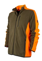 FORSBERG Fleecejacke Bjarkir Dunkelgrün/Khaki/Braun