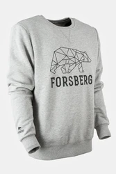 FORSBERG Sweatshirt Bertson Hellblau/Braun/Grau
