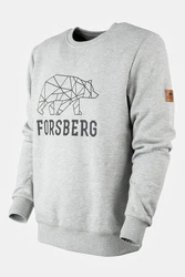FORSBERG Sweatshirt Bertson Hellblau/Braun/Grau