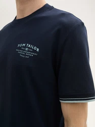TOM TAILOR T-Shirt mit Logo Print 