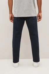Next Straight-Jeans Essential Stretch-Jeans im Straight Fit Dunkelblau/Blau