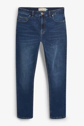 Next Slim-fit Jeans Essential Slim Fit Jeans Dunkelblau/Hellblau/Blau