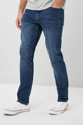 Next Slim-fit Jeans Essential Slim Fit Jeans Dunkelblau/Hellblau/Blau