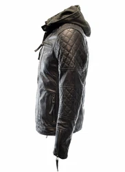 Zimmert Lederjacke Alex II Schwarz/Cognac/Dunkel Braun