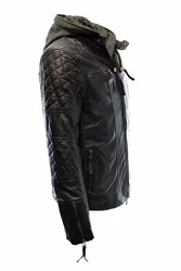 Zimmert Lederjacke Alex II Schwarz/Cognac/Dunkel Braun