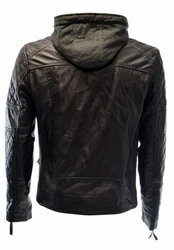 Zimmert Lederjacke Alex II Schwarz/Cognac/Dunkel Braun