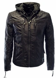 Zimmert Lederjacke Alex II Schwarz/Cognac/Dunkel Braun