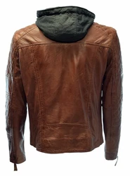 Zimmert Lederjacke Alex II Schwarz/Cognac/Dunkel Braun