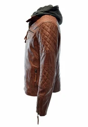 Zimmert Lederjacke Alex II Schwarz/Cognac/Dunkel Braun