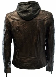 Zimmert Lederjacke Alex II Schwarz/Cognac/Dunkel Braun
