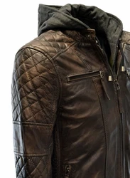 Zimmert Lederjacke Alex II Schwarz/Cognac/Dunkel Braun