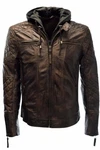 Zimmert Lederjacke Alex II Schwarz/Cognac/Dunkel Braun